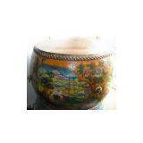 Chinese furniture, Asian antiques, LF122 Painting Drum(Used As Stool, Coffee Table)<br />