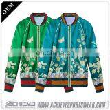 100% Polyester Sublimation Baseball Bomber Jacket thumbnail-3
