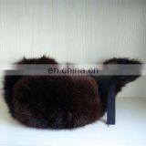 Musquash LEIFENG Round Fur Hat With Cloth or Leather Top for Russian Style thumbnail-6