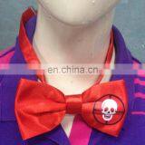 Cheap Red Custom Bow Tie With Adjustable Straps With Custom Logo for Sales Promotion for Event thumbnail-2