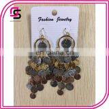 Latest design hot sale bohemian jewelry charm drop earrings for ladies