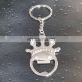 Great customized zinc alloy Style blank crown with rhinestone/diamond bottle opener keychain/keyring laser/ printing logo