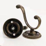 Home Decoration Copper Hook Single Hook Door After Cap Hook Antique Chinese Wind Carved Flowers Made in China thumbnail-3