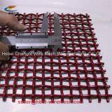 Red 65mn Woven Crimped Metal Screen Mesh thumbnail-3
