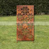 Rusted Metal Wall Panels Laser Cutting Corten Steel Screen thumbnail-4