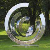 Custom Modern Stainless Steel Statue Art Abstract Metal Outdoor Sculpture