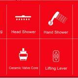 Black Color Big Rainfall Shower Set Woman Shower Sprayer Bathroom Head Shower thumbnail-5