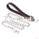 Factory Direct 10mm Large Pet Dog Leash Leather Stainless Steel Chain Leash thumbnail-1