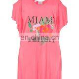 2019 сексуальные бадани с открытыми плечами для купальников. Легкие летние платья с принтом букв, в стиле Майами. Бадани для женщин на пляж thumbnail-3