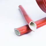 High Temperature Resistant Fiberglass Products High Purity Alkali Free Glass Fiber Buckle Type Silicone Fiberglass Sleeve