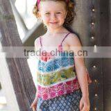 Custom Children Clothes High Quality Flower Fashion Cotton Top Dress thumbnail-1