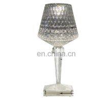 Factory Wholesale New Arrival Portable Emergency Led Diamond Wine Glass Night Light