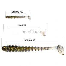 JOHNCOO Soft Plastic Lure Mold Soft Bass Fishing Lures 50mm 0.75g Tuna Lure 10pcs thumbnail-3