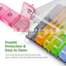 21 Grids Pill Box 7 Days Medicine Box Weekly Pill Case Medicine Tablet Dispenser Organizer Splitters Storage Organizer Container thumbnail-5