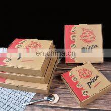 Custom Size Food Grade Brown Pizza Box Disposable Kraft Paper+Corrugated Paper+Kraft Paper Pizza Box With Your Own Logo thumbnail-5