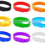 2014 USB Silicone Wristband with free logo printing                        
                                                Quality Choice
