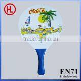 Custom Hot Sale High QUALITY Promotionooden Beach Tennis Racket /beach Paddle Racketswith Beach Ball Wholesaleal Outdoor Game W