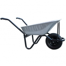Rust-Proof Wheelbarrow With Solid Tire and Galvanized Steel Construction thumbnail-3