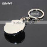 Rotate Mini Alloy Airplane Revolve Dial Playing Cards Symbol Round Shaped Metal Souvenir Aviator Keychain thumbnail-4