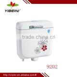 Hot sell sanitary ware double push top toilet water tank