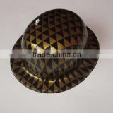 Party supplier PVC round hat with printed triangle