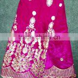 Fashion Pink Sequins Women Raw Silk Velvet Burnout Silk Velvet Fabric thumbnail-1