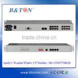 16ch 1U Rack Voice FXS FXO PCM Mux to Transmit Phone over Fiber equipment