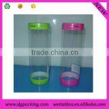 Earphone Packaging, Seamed Clear Plastic PET PVC Tube With Ribbon on the Top thumbnail-1