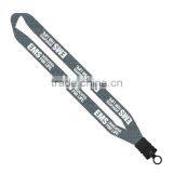 1" Heathered Lanyard With Plastic Snap-Buckle Release & O-Ring