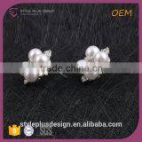 E77998K01 Silver Earring Stud Fingings From Pearl Updated Collection thumbnail-3