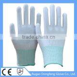 White Seamless Knit Polyester Hand Gloves thumbnail-2