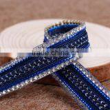 1.2cm,1.5cm,2cm Ribbon Hotfix Iron On Rhinestone Belt/Chian thumbnail-1