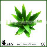 Potted Artificial Aloe Pick Plant in Green for Table Centerpiece Decor thumbnail-1