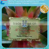 Matt Metal Business Card With Embossed Words Metal Labels thumbnail-5