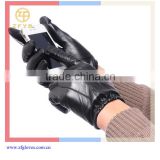High quality fashion men leather Touch Screen Glove