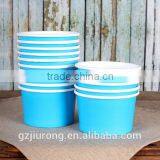 3oz Small Blue Disposable Paper Ice Cream Cups Quality Choice