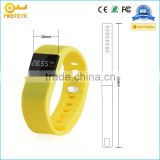 Factory hot selling for ios and android silicone TW 64 wristband pedometer/wristband/bracelet with certifications
