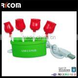 4 Port Usb Rose Shape Hub