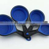 silicone measuring cup spoon foldable colorful bowl food grade