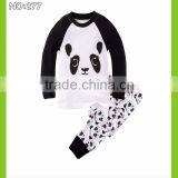Baby Boys Panda Design Pajamas Kids Funny Panda Pyjamas Cotton Pijamas Long Sleeve Sleepwear 2015 New Cute Night Wear for 2-7yrs thumbnail-1