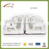 Bookends Glazed Ceramic Resin Dog Figurines, Small Animal Ceramic Figurines Wholesale for Study Furniture