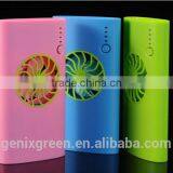 Hot New Products for 2016 Hot Summer Cooling Fan Power Bank 7800mAh Electric Fan Portable Mobile Power Bank in Hot Summer thumbnail-2