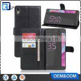 New Arrival Wallet Leather With Card Slots Stand Flip Case for Sony Xperia C6 Ultra Cell Phone Cover China Price thumbnail-1