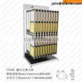 CF045 Wooden Flooring Racks Design / Page Turning Type Rack