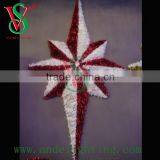 Fancy Holiday Lighting LED 3D Eight Star Garland Motif Light Mall Decoration