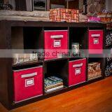 Most Popular Home Collection No-woven Cube Bin Organizer Collapsible Storage Baskets thumbnail-5