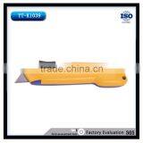 Zinc Alloy Safety Utility Knife,Automatic Springback Blade Cutter Knife