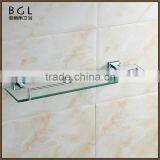80237-cp 2016 New Design Brass Chrome Bathroom Accessories Glass Shelf