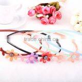 Cute Baby Kids Handmade Hair Band Acetate Korean New Hair Ornament With Teeth Daisy Flower Rhinestone Headband thumbnail-6