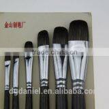 6pcs/pack New Artist Transparent Handle Paint Brush Set Artist Nylon Oil Painting Brushes Art thumbnail-4